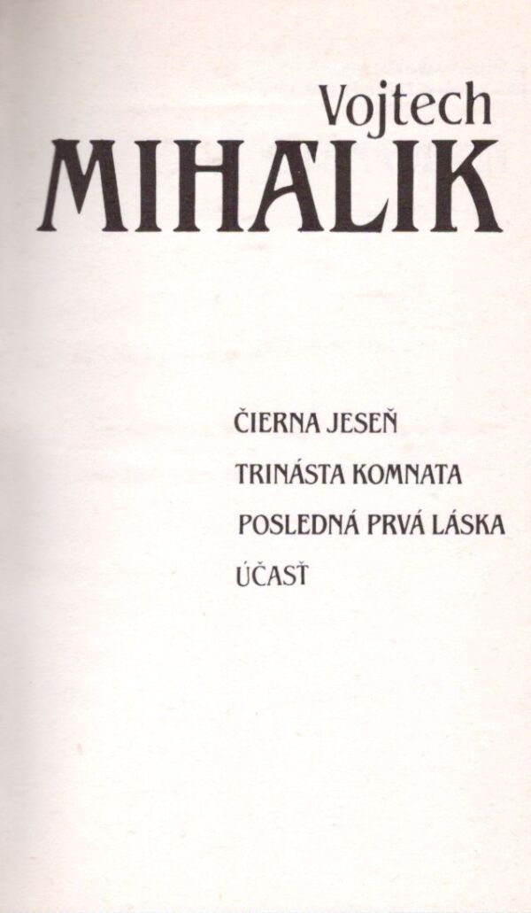 Vojtech Mihálik: BÁSNE 3