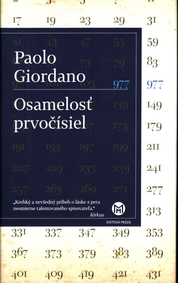Paolo Giordano: OSAMELOSŤ PRVOČÍSEL