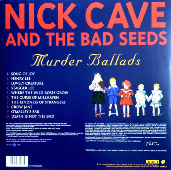 Cave Nick and The Bad Seeds: MURDER BALLADS - 2 LP