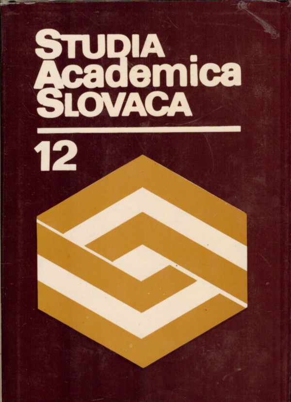 STUDIA ACADEMICA SLOVACA 12