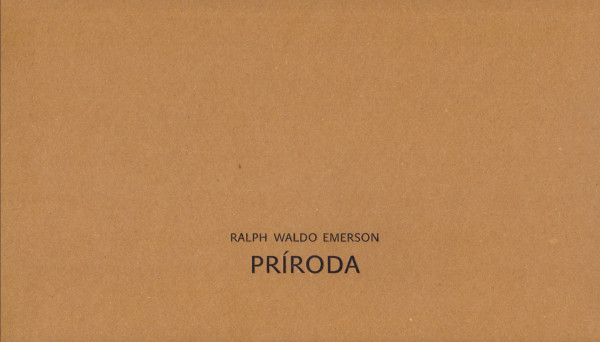 Ralph Waldo Emerson: PRÍRODA