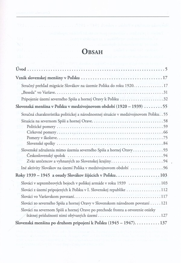 Ľudomír Molitoris: DEJINY SLOVÁKOV V POĽSKU DO ROKU 1961