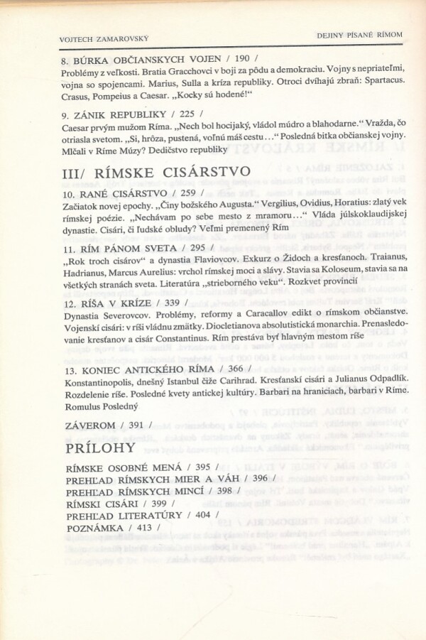 VOjtech Zamarovský: DEJINY PÍSANÉ RÍMOM