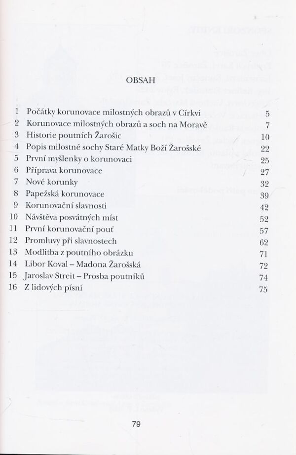 Marian Rudolf Kosík: Pápežská korunovace Staré Matky Boží Žarošské divotvůrkyně Moravy