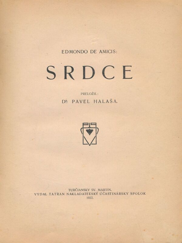 Edmondo de Amicis: Srdce