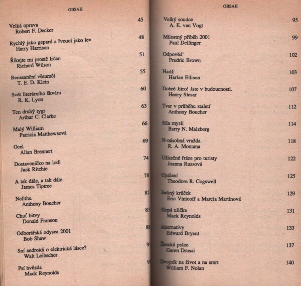 I. Asimov, M. H. Greenberg, J. D. Olander: RYCHLÝ JAKO GEPARD A ŘVOUCÍ JAKO LEV