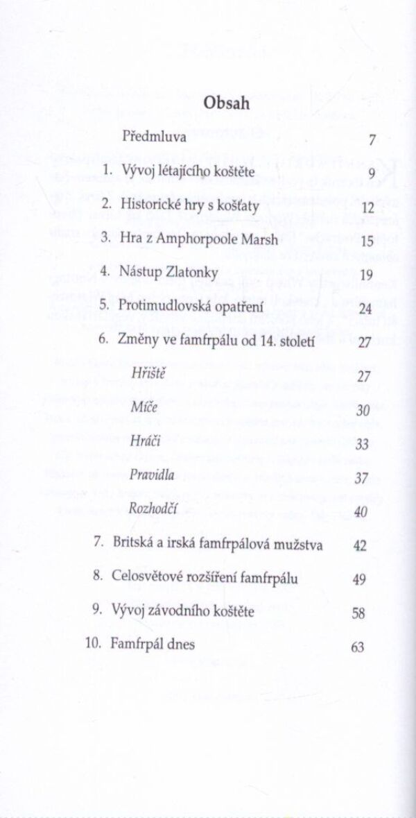 FAMFRPÁL V PRŮBĚHU VĚKŮ