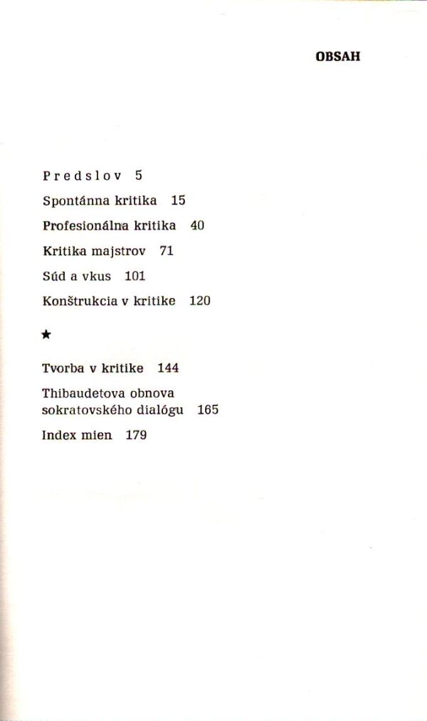 Albert Thibaudet: FYZIOLÓGIA KRITIKY