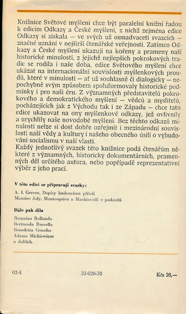 Jacob Burckhardt: ÚVAHY O SVĚTOVÝCH DĚJINÁCH