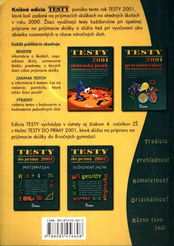 TESTY 2001 - MATEMATIKA