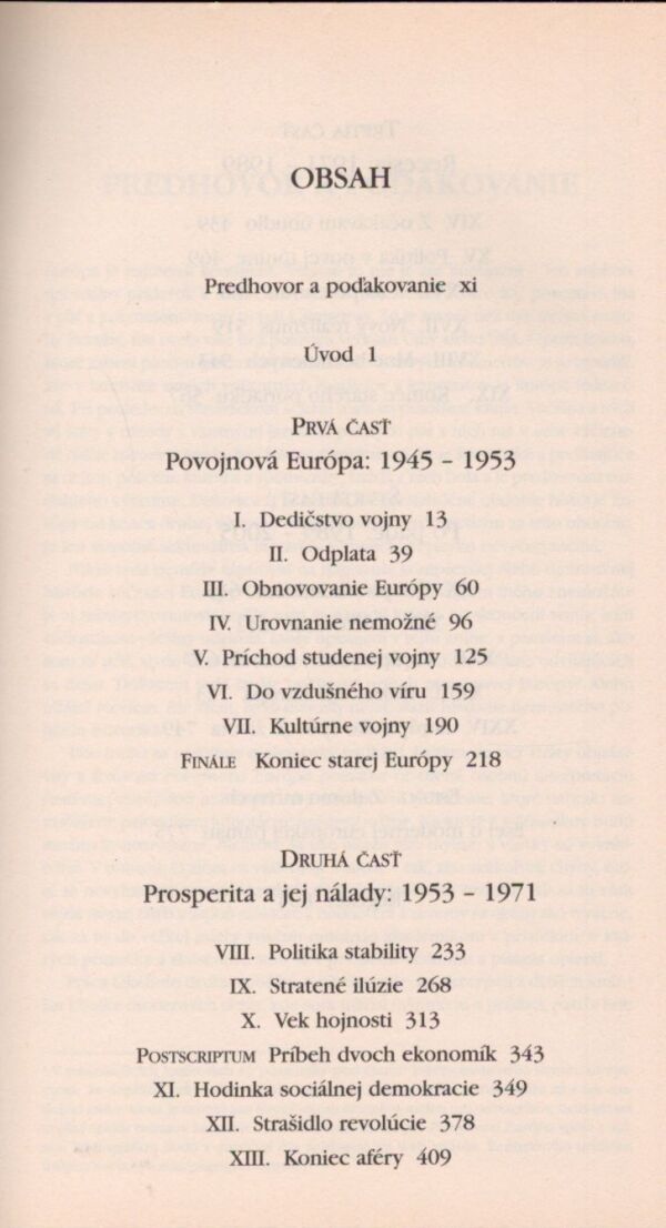 Tony Judt: POVOJNOVÁ EURÓPA