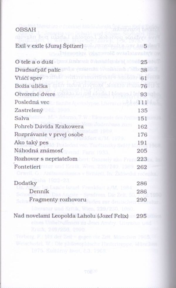 Leopold Lahola: POSLEDNÁ VEC