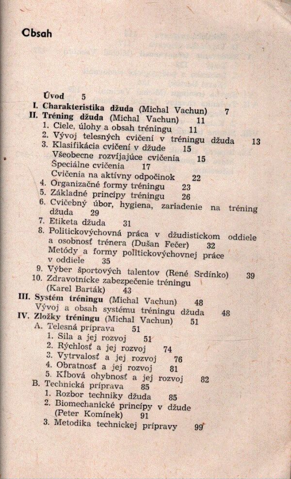 Michal Vachun: ZÁKLADY TRÉNINGU DŽUDA