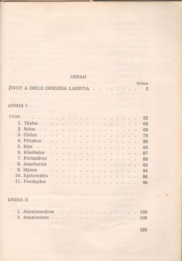Diogenes Laertios: ŽIVOTOPISY SLÁVNYCH FILOZOFOV I-II