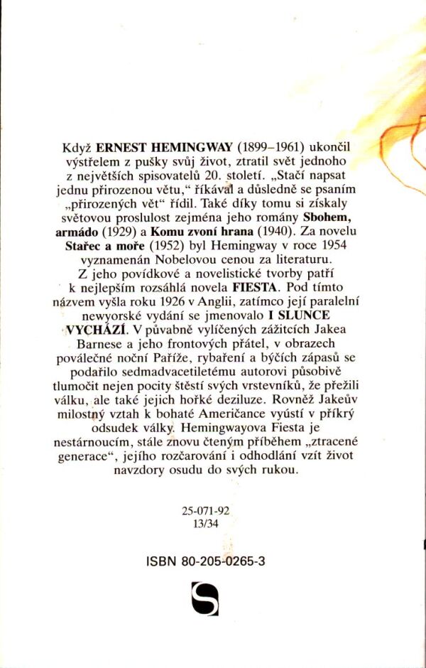 Ernest Hemingway: FIESTA