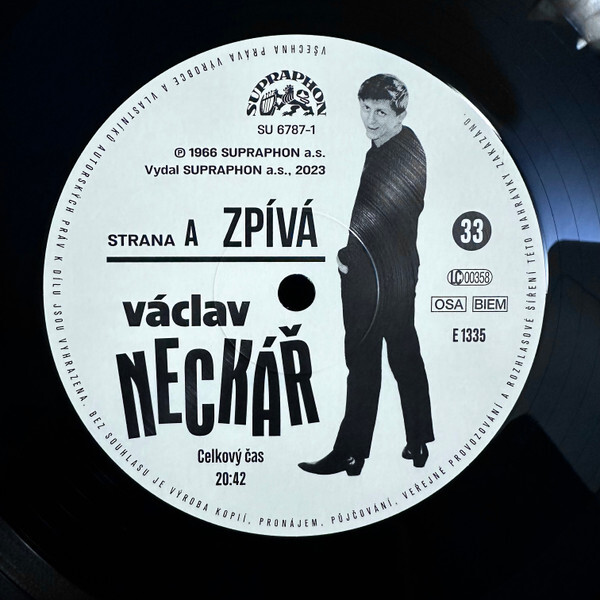 Václav Neckář: VÁCLAV NECKÁŘ ZPÍVÁ PRO MLADÉ - LP