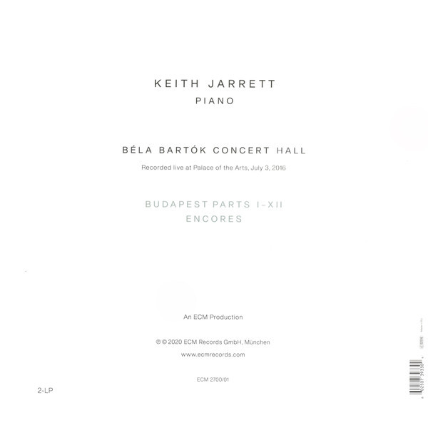 Keith Jarrett: BUDAPEST CONCERT - 2 LP