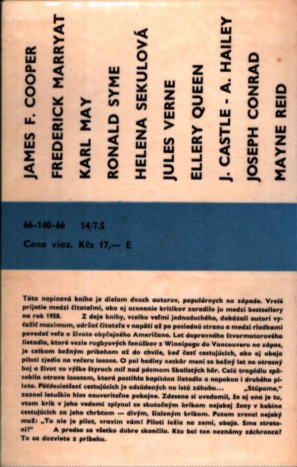 J. Castle, A. Hailey: LET DO NEBEZPEČENSTVA