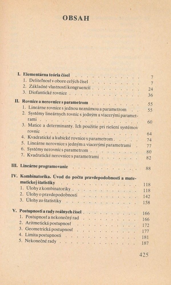 K. Križalkovič, A. Cuninka, O. Šedivý: RIEŠENÉ ÚLOHY Z MODERNEJ MATEMATIKY 2