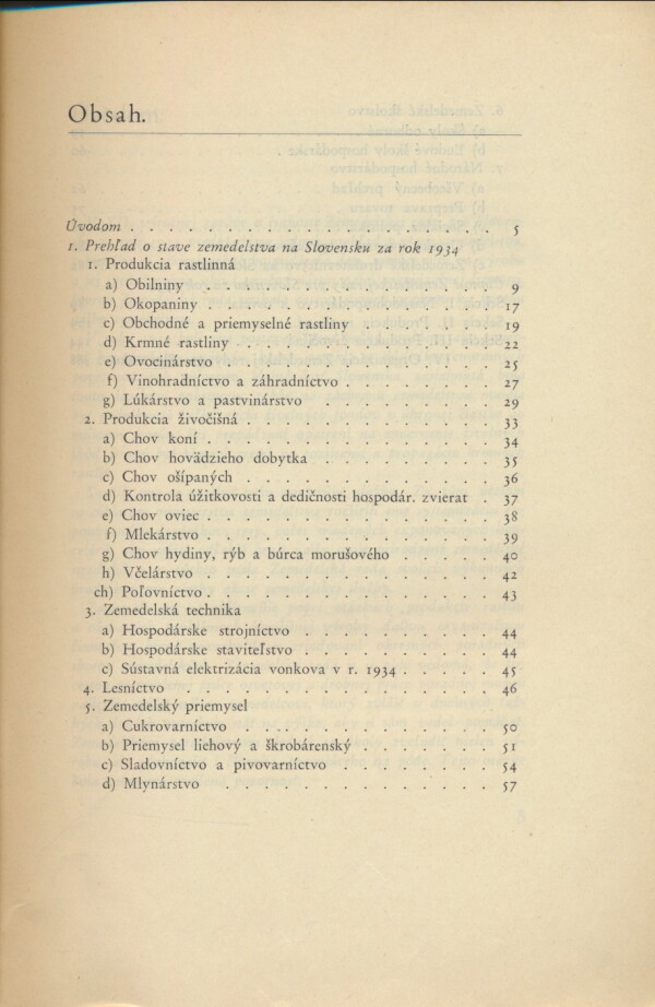 VÝROČNÁ ZPRÁVA O ČINNOSTI ZEMEDELSKEJ RADY PRE SLOVENSKO ZA ROK 1934