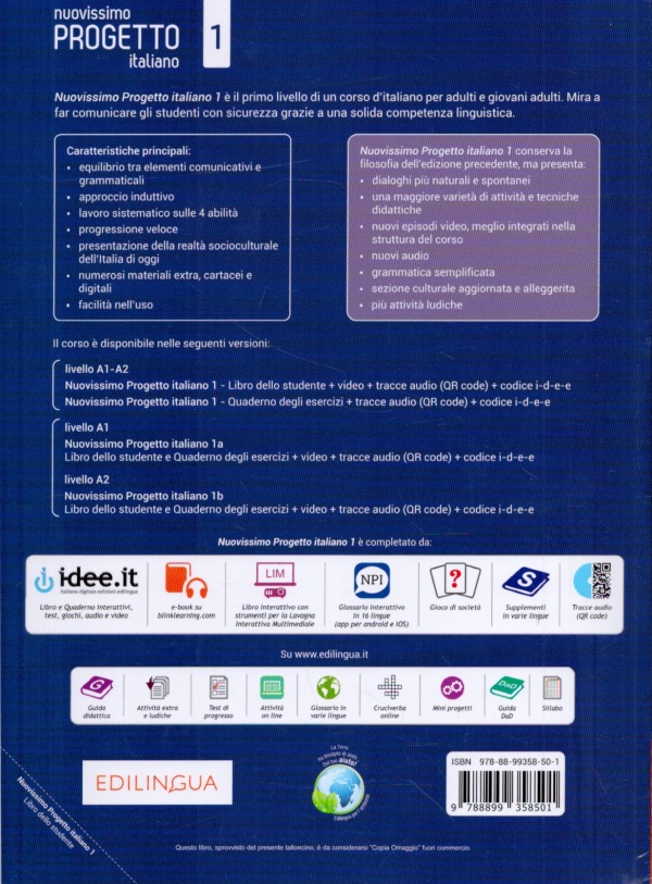 Telis Marin: PROGETTO ITALIANO NUOVISSIMO 1 - UČEBNICA