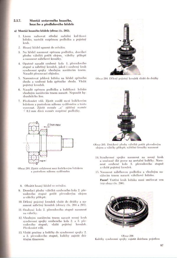 DÍLENSKÁ PŘÍRUČKA NÁKLADNÍCH AUTOMOBILŮ