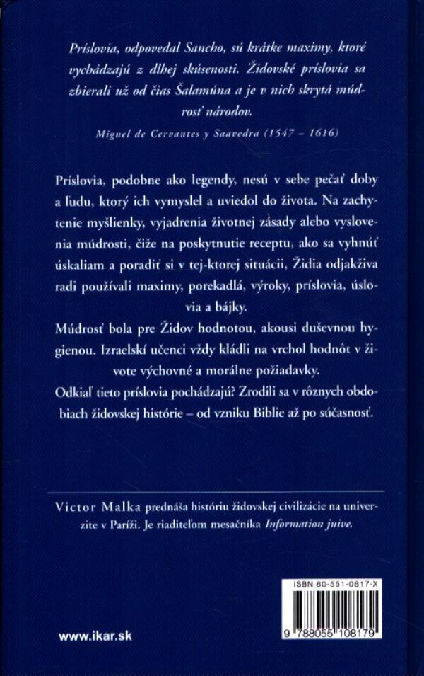 Victor Malka: KNIHA ŽIDOVSKÝCH PRÍSLOVÍ