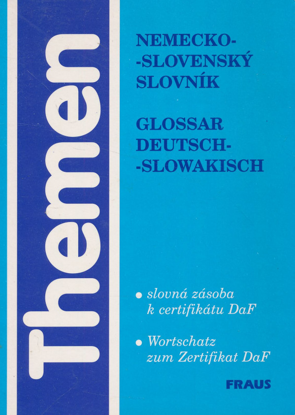 Themen: Nemecko-slovenský slovník / Glossar Deutsch-Slowakisch
