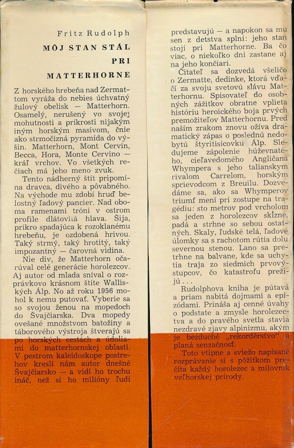 Fritz Rudolph: MÔJ STAN STÁL PRI MATTERHORNE
