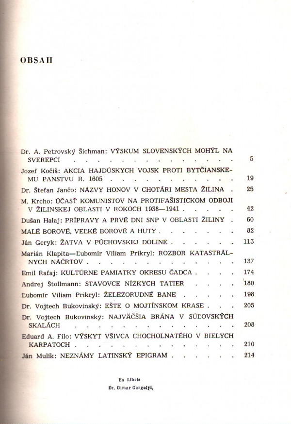 Vlasta Kristenová: VLASTIVEDNÝ ZBORNÍK POVAŽIA IX.