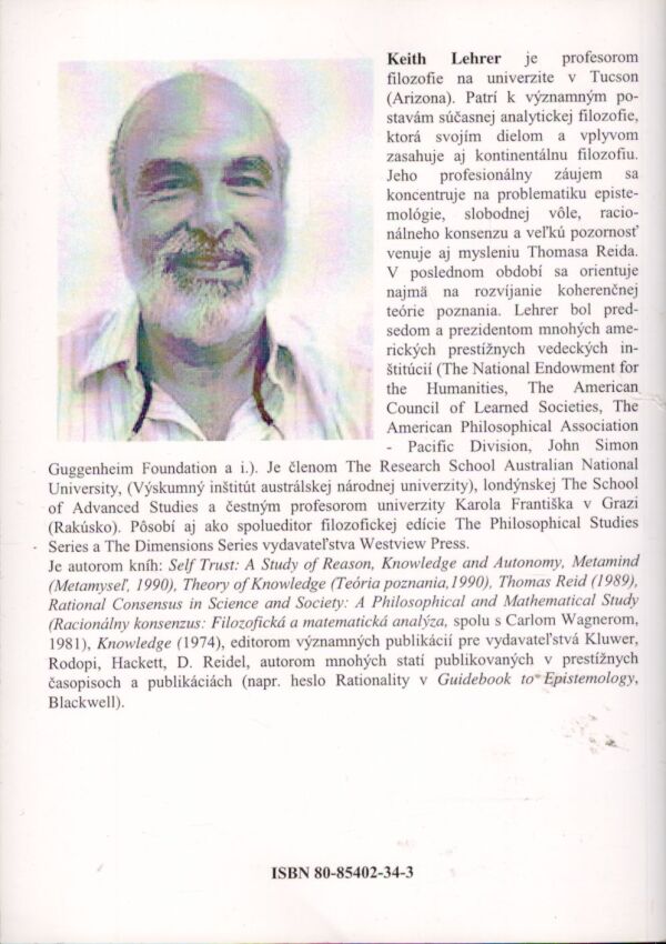 Keith Lehrer: TEÓRIA POZNANIA