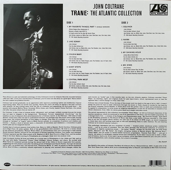 John Coltrane: TRANE: THE ATLANTIC COLLECTION - LP