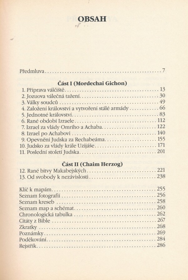 Chaim Herzog, Mordechai Gichon: BIBLICKÉ VÁLKY