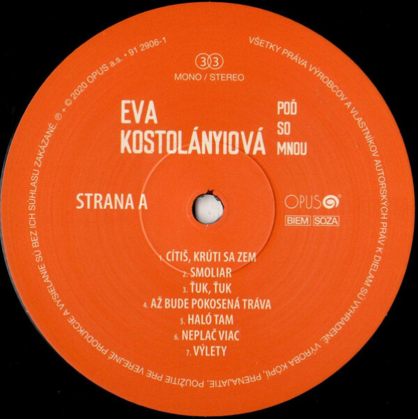 Eva Kostolányiová: POĎ SO MNOU - LP