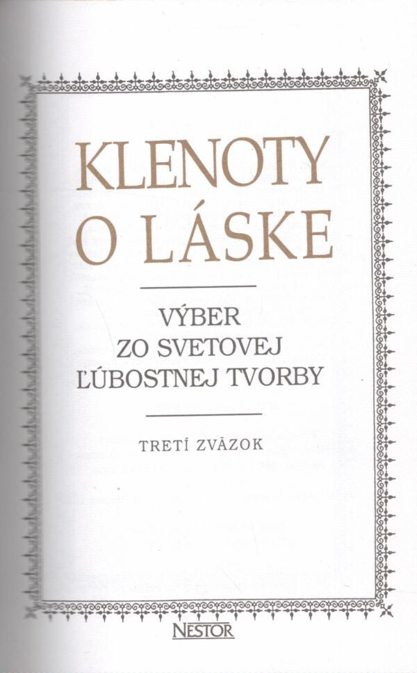 KLENOTY O LÁSKE I-III