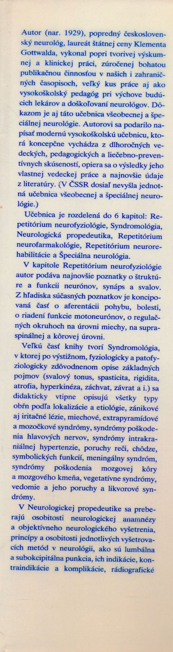 Daniel Bartko: Neurológia