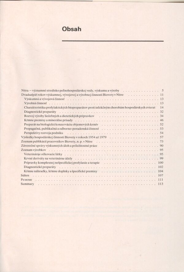 Karel Černík: BIOVETA 1954 - 1979