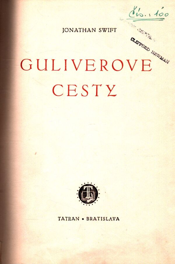 Jonathan Swift: GULIVEROVE CESTY