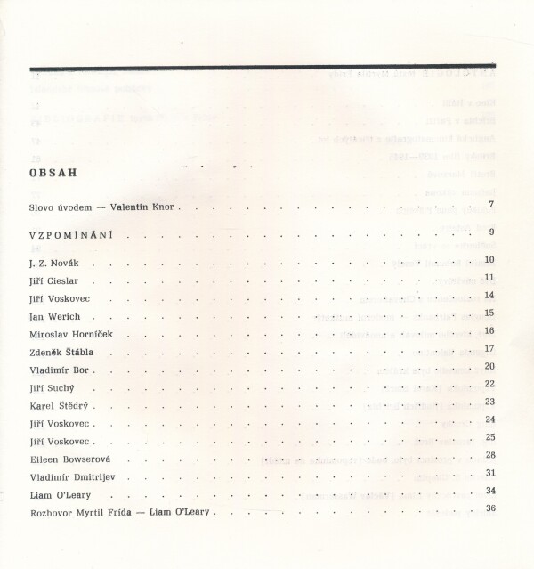 TO JE MI PĚKNÁ HISTORIE - VZPOMÍNKA NA MYRTILA FRÍDU