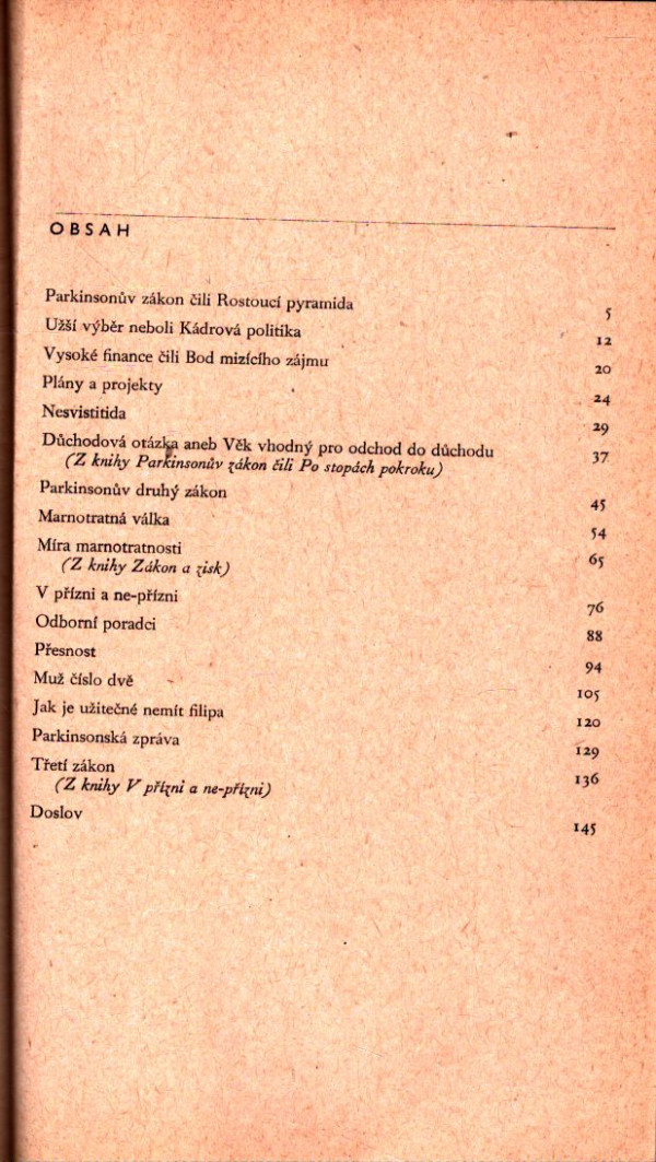 C. Northcote Parkinson: ZÁKONY PROFESORA PARKINSONA