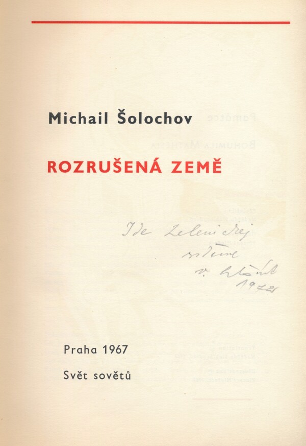 Michail Šolochov: ROZRUŠENÁ ZEMĚ