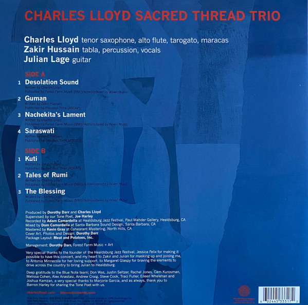 Charles Lloyd Trios: SACRED THREAD - LP