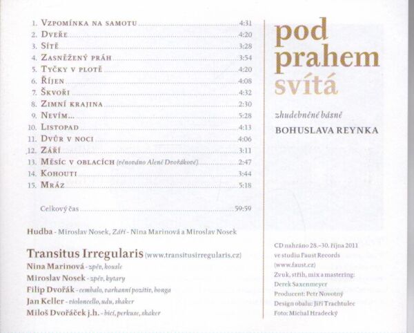 Bohuslav Reynek: POD PRAHEM SVÍTÁ