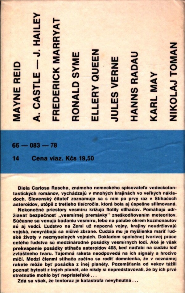 Carlos Rasch: STÍHAČE ASTEROIDOV