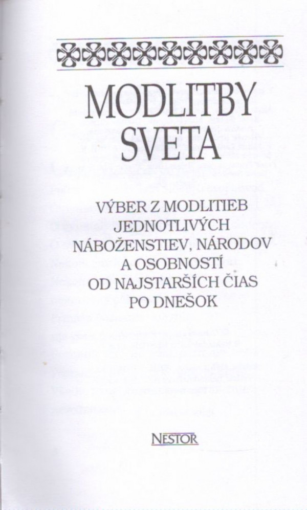 MODLITBY SVETA