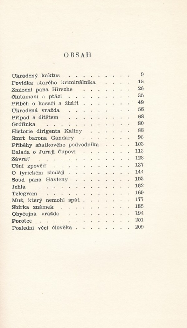 Karel Čapek: POVÍDKY Z DRUHÉ KAPSY