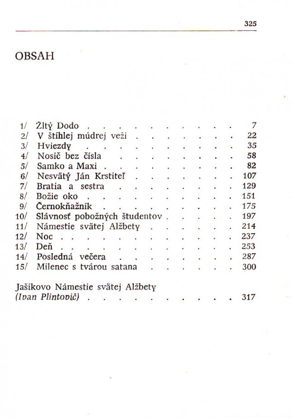 Rudolf Jašík: NÁMESTIE SVÄTEJ ALŽBETY