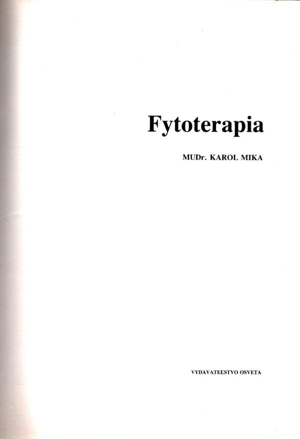 Karol Mika: FYTOTERAPIA