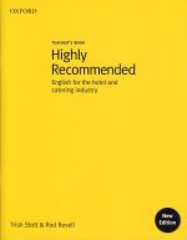 Trish Stott, Rod Revell: HIGHLY RECOMMENDED - TEACHERS BOOK (KNIHA PRE UČITEĽA)