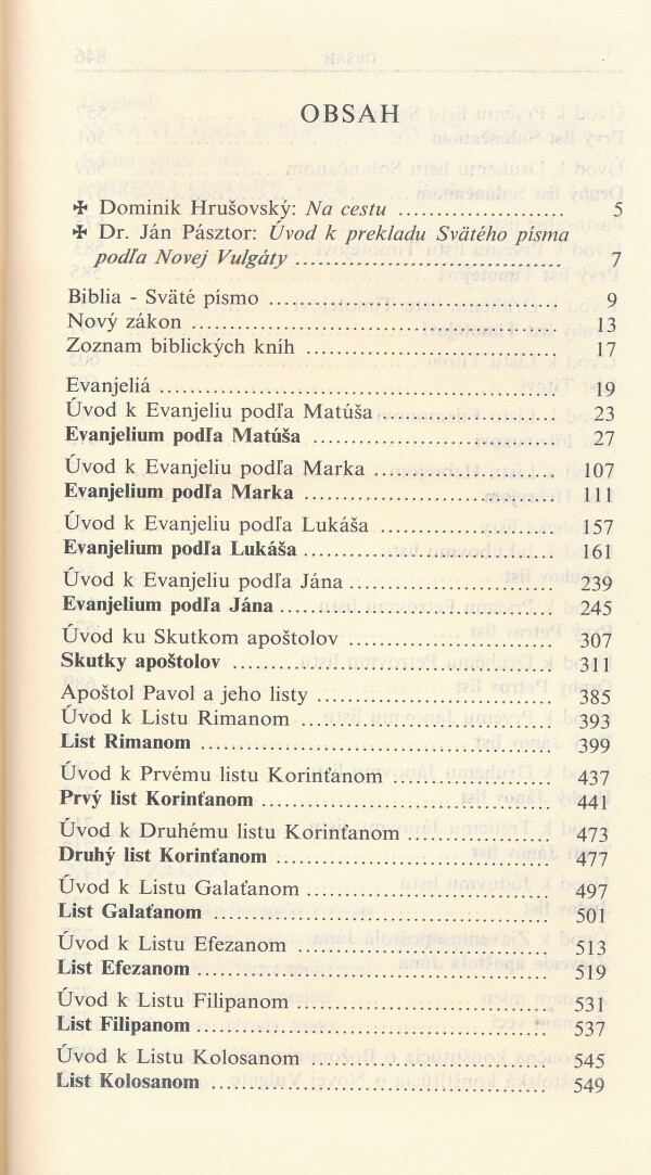 SVÄTÉ PÍSMO - NOVÝ ZÁKON